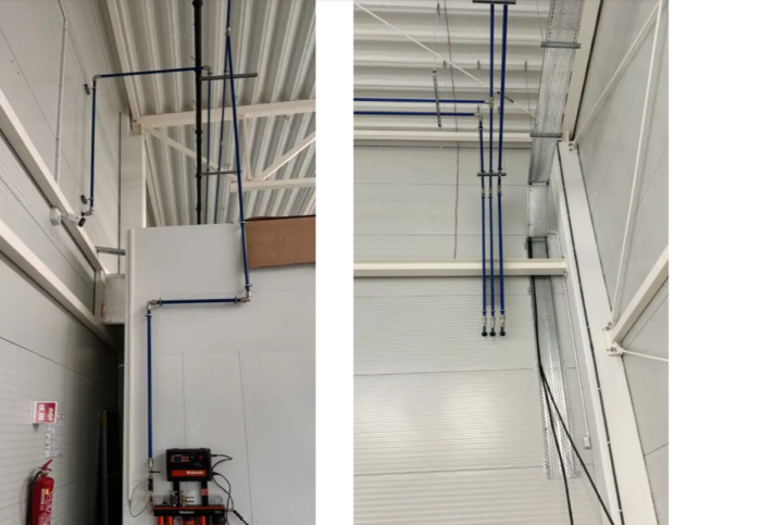 montaż rurociągów pneumatycznych